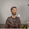 Imagem São Francisco de Assis Meditando 20cm Resina - 4