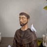 Imagem São Francisco de Assis Meditando 20cm Resina - 3