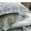 Ver imagem 2 de Jogo Cama Solteiro Mundo Kids 180 Fio Percal Fronha e Lençol - Squares