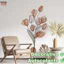 Ver imagem 3 de Adesivos de Parede Flor Buquê Flores Rosa Boho Flores Minimalista