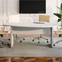 Ver imagem 6 de Mesa de Reunião Orgânica Moderno MDP 180cm Cinza F5 Office