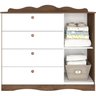Quarto de Bebê 3 Peças com Berço Capitonê Cômoda 4 Gavetas e Guarda Roupa 4 Portas 4 Gavetas Aquarel - 13