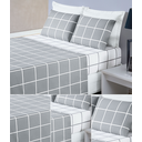 Ver imagem 3 de Jogo de cama queen com lençol de cima 198cm x 158cm lecol casal quin com 4 peças