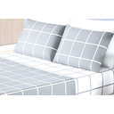 Ver imagem 2 de Jogo de cama queen com lençol de cima 198cm x 158cm lecol casal quin com 4 peças