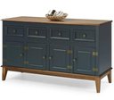 Ver imagem 1 de Buffet Antoine 4 Portas e 4 Gavetas Azul Petróleo 150cm - 67879