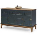 Ver imagem 1 de Buffet Antoine 4 Portas e 4 Gavetas Azul Petróleo 150cm - 67879