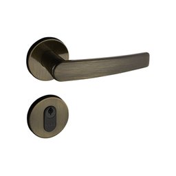 Fechadura 401 Com Roseta Bronze Oxidado Externa  - 1