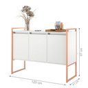 Ver imagem 2 de Aparador Buffet Estilo Industrial com Pés em Aço 2 Unidades