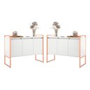 Ver imagem 1 de Aparador Buffet Estilo Industrial com Pés em Aço 2 Unidades