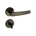 Ver imagem 1 de Fechadura 401 com Roseta Bronze Oxidado Banheiro