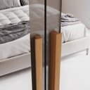 Ver imagem 5 de Guarda-Roupa Casal 2 Espelhos 6 Portas Flora Marrom/Cinamomo/Avelã