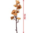 Ver imagem 3 de Kit 2 Plantas Artificiais Enfeite Jardim Mamonas Marrom 70cm