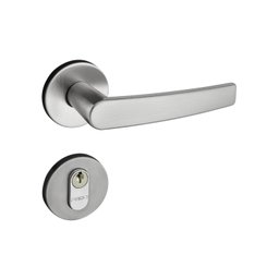 Fechadura 401 Com Roseta Cromo Acetinado Externa  - 1