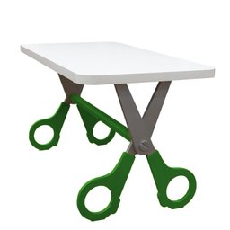Mesa Escrivaninha Infantil com Pés Tesoura para Atividades:verde - 2