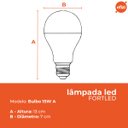 Ver imagem 3 de Lâmpada Led Branca 15w Bulbo Fortled