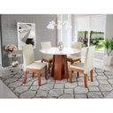 Ver imagem 1 de Conjunto Sala de Jantar Mesa Styllo 100cm com 4 Cadeiras Cristal