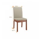 Ver imagem 3 de Conjunto Sala de Jantar Mesa Styllo 100cm com 4 Cadeiras Cristal