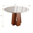Ver imagem 2 de Conjunto Sala de Jantar Mesa Styllo 100cm com 4 Cadeiras Cristal