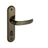 Fechadura 406 com Espelho Bronze Oxidado Externa - 1