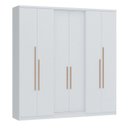 Ver imagem 3 de Guarda-Roupa 6 Portas 2 Gavetas Sonata New Branco