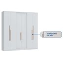 Ver imagem 6 de Guarda-Roupa 6 Portas 2 Gavetas Sonata New Branco/Line