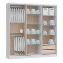 Ver imagem 4 de Guarda-Roupa 6 Portas 2 Gavetas Sonata New Branco