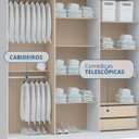 Ver mais imagens de Guarda-Roupa 6 Portas 2 Gavetas Sonata New Branco