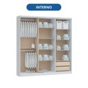 Ver imagem 7 de Guarda-Roupa 6 Portas 2 Gavetas Sonata New Branco