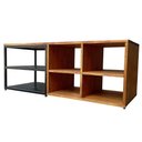 Ver imagem 6 de Rack Banco Sapateira Multiuso Industrial - Ferro em Preto e Madeira Cor Castanheira