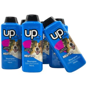 05x Shampoo Neutro Pet Maciez e Brilho 750ml para Cães e Gatos