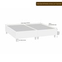 Ver imagem 4 de Cama Box com Cabeceira Queen Elegante Courino Marrom - Sallar Home