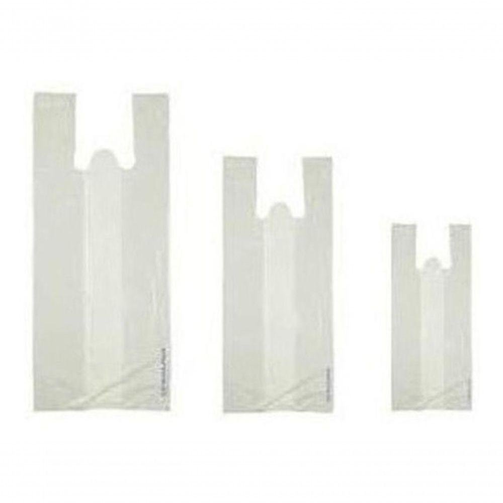 Sacolas Plasticas Creme Reciclada 60x80 Pacote de 5 Kg - 1