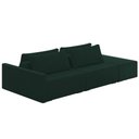 Ver imagem 1 de Sofá Ilha Modular com Puff para Sala Living 252cm Georgia K04 Veludo Verde - Mpozenato