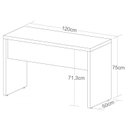 Ver imagem 5 de Conjunto Escritório Home Office 2 Peças com Escrivaninha e Gaveteiro Toq Olmo com Branco Artany