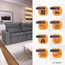 Ver imagem 4 de Conjunto Canto Amsterdam C/ Molas Retrátil Reclinável - King House