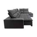 Ver imagem 5 de Conjunto Canto Amsterdam C/ Molas Retrátil Reclinável - King House