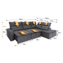 Ver imagem 3 de Conjunto Canto Amsterdam C/ Molas Retrátil Reclinável - King House