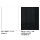 Ver imagem 7 de Armário Aéreo Madesa Lux 80cm 2 Portas Branco Preto