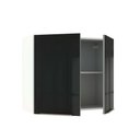 Ver imagem 5 de Armário Aéreo Madesa Lux 80cm 2 Portas Branco Preto
