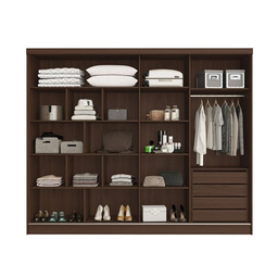 Guarda Roupa Solteiro Ripado com Espelho 2 Portas 4 Gavetas - Galati-ipê/off White - Made Marcs - 3 Guarda Roupa Solteiro Ripado com Espelho 2 Portas 4 Gavetas - Galati-ipê/off White - Made Marcs - 3