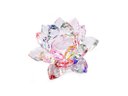 Ver imagem 1 de Enfeite Decoração de Cristal Vidro Flor de Lotus para Sala Quarto Cristaleira Grande 13cm:colorido