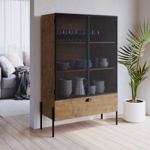 Cristaleira Industrial 2 Portas 1 Gaveta 93cm York
