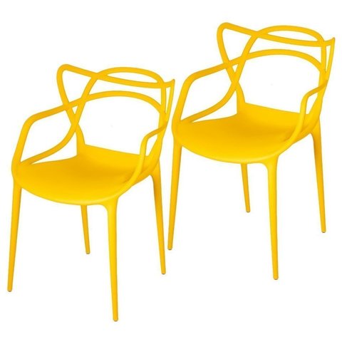 Kit 2 Cadeiras Polipropileno Allegra