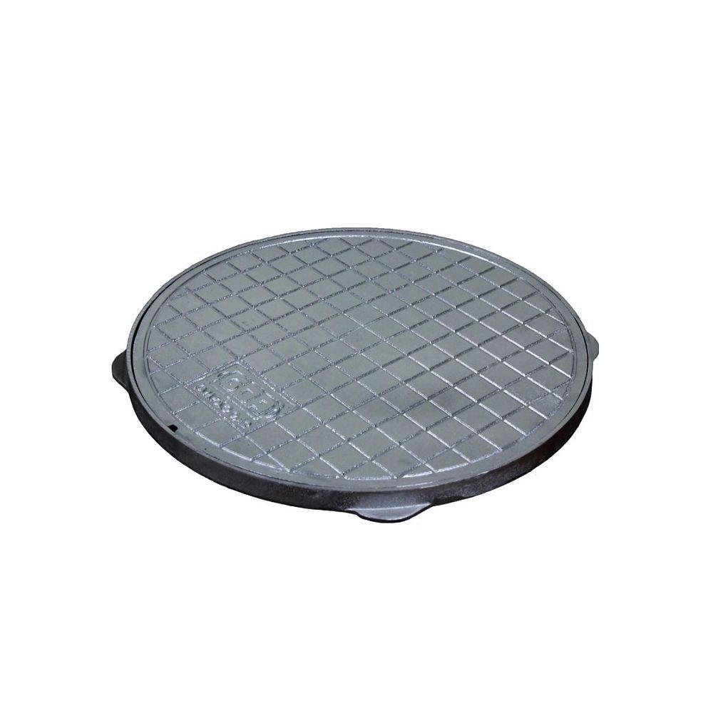 Tampa Tampão de Chão T060 em Alumínio Circular Simples 60cm - 1