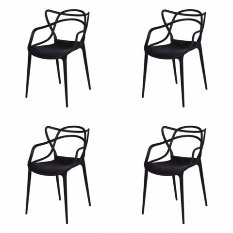 Kit 4 Cadeiras Allegra Solna OR Design