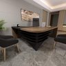 Conjunto Escritório com Mesa Diretor LD Balcão 2 Portas 3 Gavetas Tamburato Artany - 9