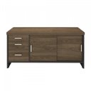 Ver imagem 4 de Conjunto Escritório com Mesa Diretor Ld Balcão 2 Portas 3 Gavetas Tamburato Artany