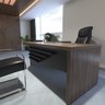 Conjunto Escritório com Mesa Diretor LD Balcão 2 Portas 3 Gavetas Tamburato Artany - 8