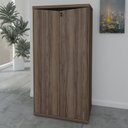 Ver imagem 3 de Conjunto Home Office 3 Peças Mesa em L, Armário 2 Portas e Balcão 4 Y37 Artany Nogal Preto