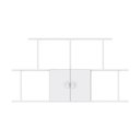 Ver imagem 5 de Nicho de Parede Percasa 2 Portas 125cm MDP Branco com Puxadores de Urso Acabamento Lacca